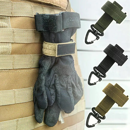 Outdoor Tactical Multi-Purpose Nylon Hook Gloves Safety Clip Climbing Rope Camping Hanging Buck for Outdoor Camping