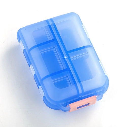 10 Compartments Travel Pill Organizer Pocket Portable Pill Storage Box