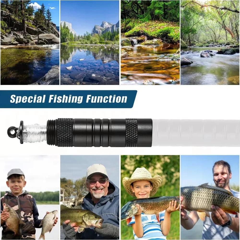 Multifunctional Outdoor Tactical Pen, Survival Gear, Self-Defense, Rescue Supplies, Hiking,Camping Survival Tool with Compass