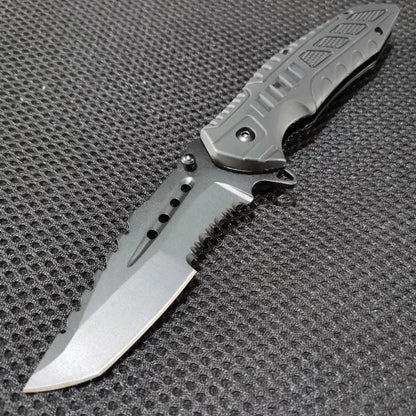 Premium Combo Set: 10.43" Fixed Blade & 8.39" Folding Knife - For Outdoor Adventures, Camping, Hunting & Survival