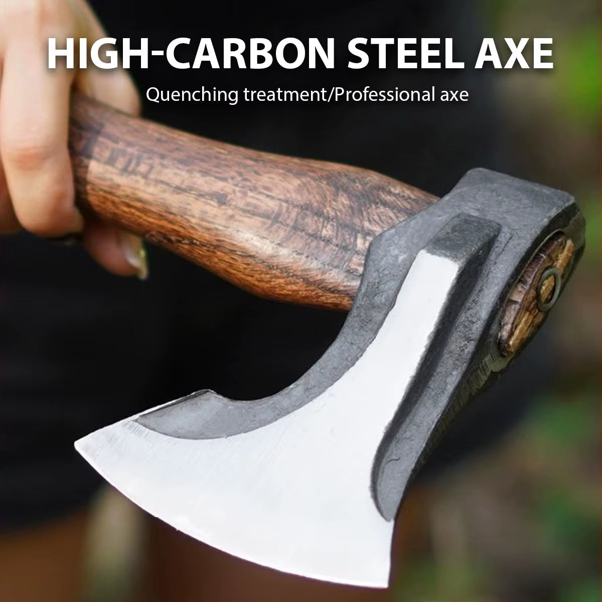 Classic Outdoor Hand Axe Camping Tactical Survival Axe Battle Axe Chopping Firewood Hand Forged Woodworking Multifunctional Axe