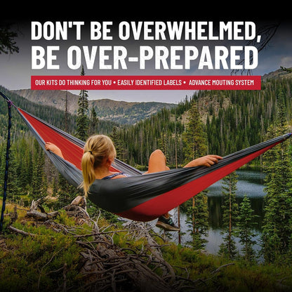 119 Pcs Comprehensive Premium Survival First Aid Kit - Medical Emergency Kit for Travel Camping Gear, Home Essentials & Outdoor Emergencies - HSA & FSA Eligible Survival Kit