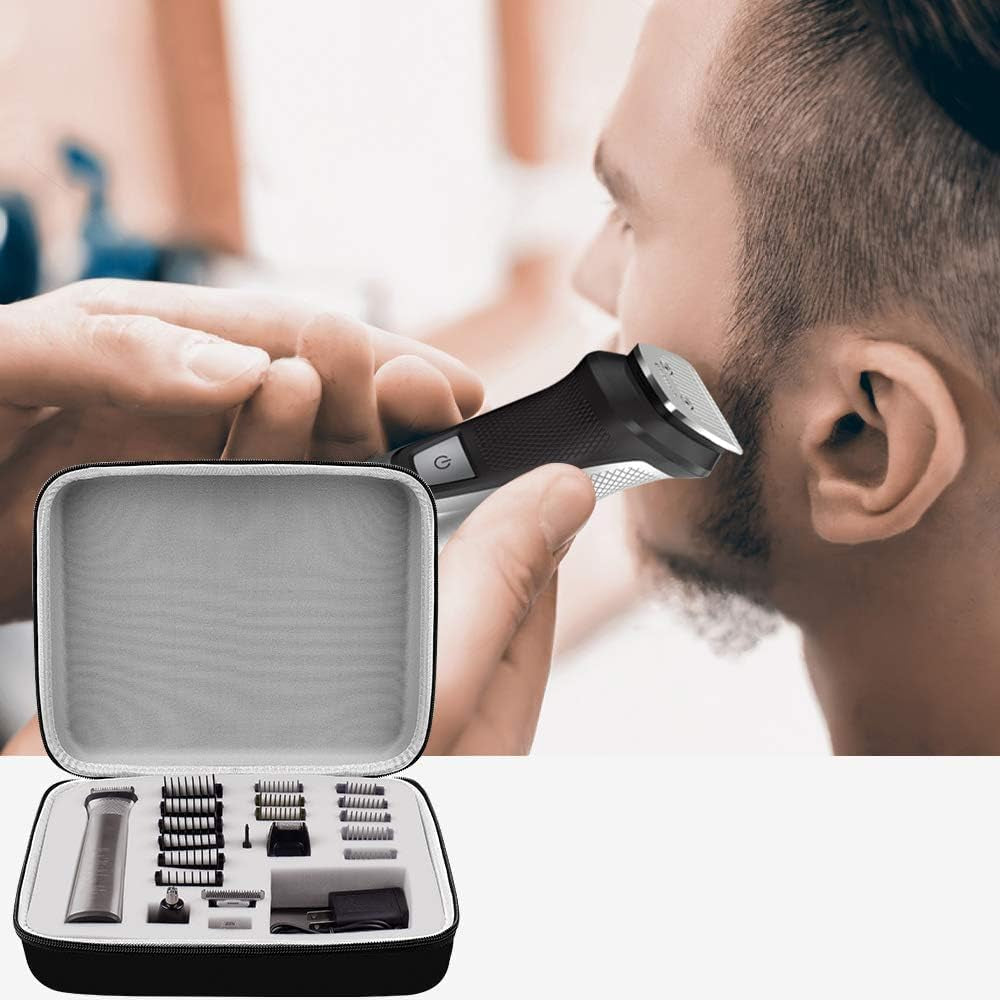 Case Compatible with Philips for Norelco Multigroom Series 7000 5000 Men'S Grooming Kit with Trimmer MG7750/49 MG7910/49 MG9510/60. Storage Holder for Attachment Trimmer & Accessories (Box Only)