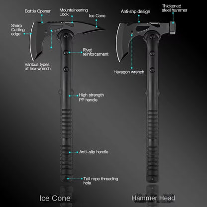 Devil'S Assault Axe Beg Opening Axe Camping Axe Life-Saving Axe Fire Axe Multi-Function Raw Tools Outdoor Tactical Axe