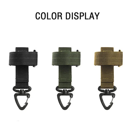 Outdoor Tactical Multi-Purpose Nylon Hook Gloves Safety Clip Climbing Rope Camping Hanging Buck for Outdoor Camping