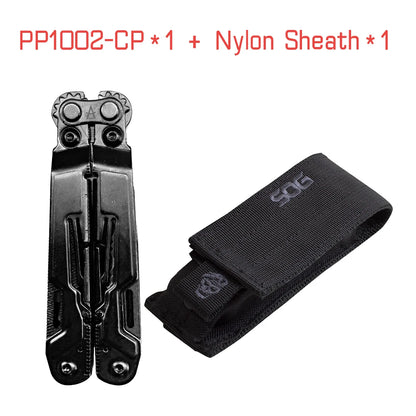 SOG PowerPint 18-in-1 Multitool with Folding Pliers, Pocket Knife EDC Camping Survival Gear | Portable Tools for Outdoor Hiking