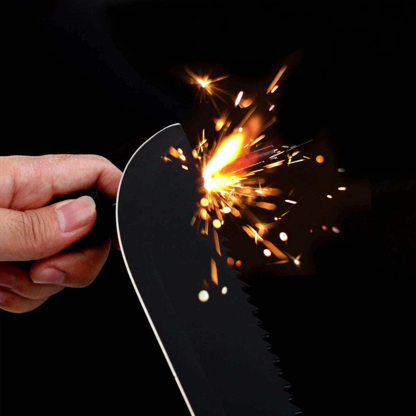 10" Machete with Saw Teeth, Fire Starter