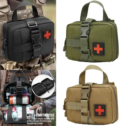 Tactical Survival Pouch Rip Away Molle Medical Kit Outdoor Sports Travel Camping Hiking Hunting Accessories Organizer Waist Bag