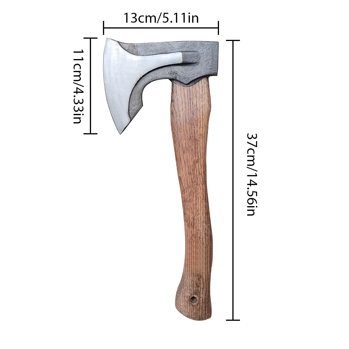 Classic Outdoor Hand Axe Camping Tactical Survival Axe Battle Axe Chopping Firewood Hand Forged Woodworking Multifunctional Axe