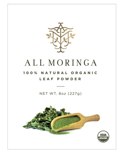 Premium Organic Moringa Oleifera Leaf Powder, Raw, Pure, Non GMO