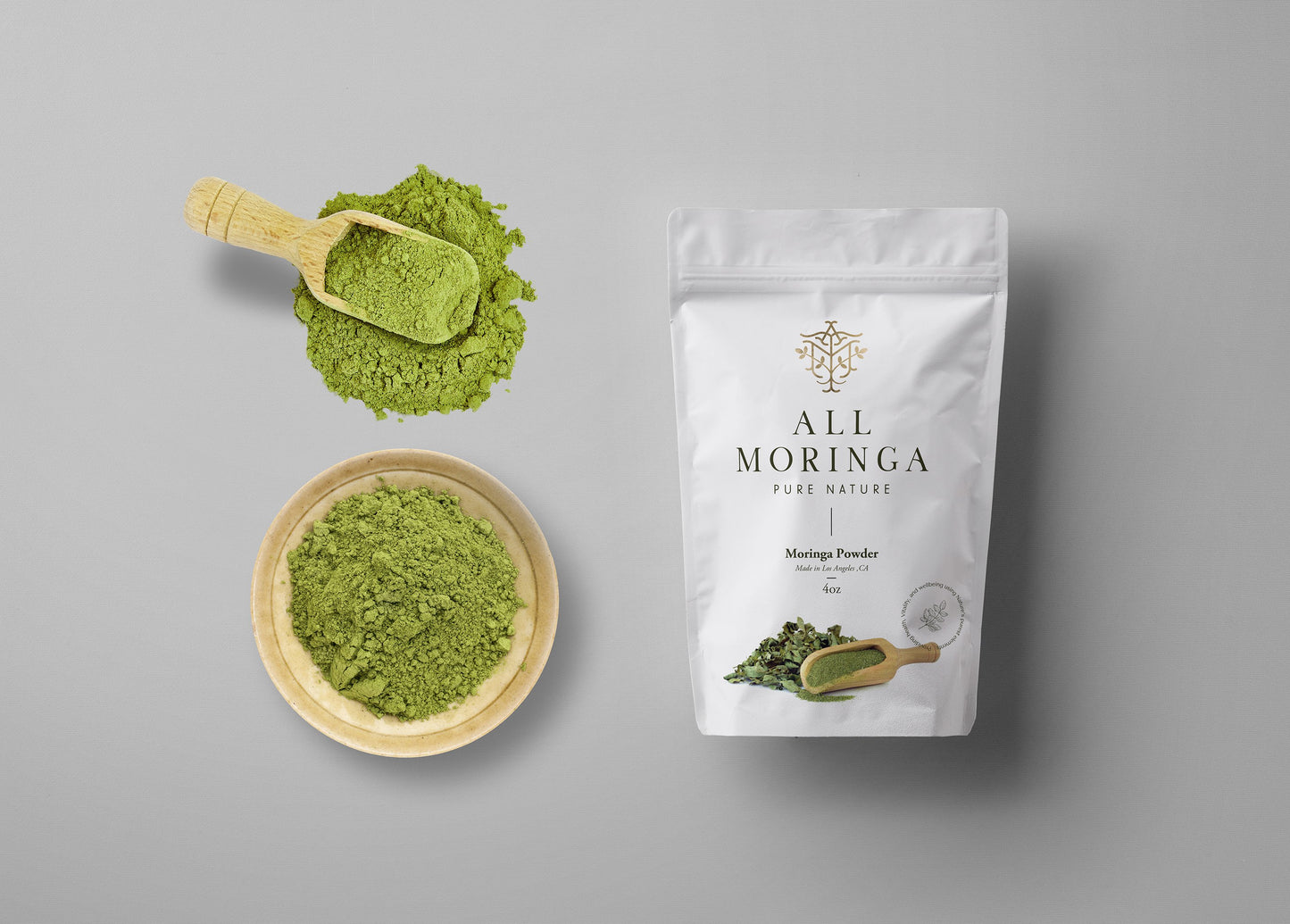 Premium Organic Moringa Oleifera Leaf Powder, Raw, Pure, Non GMO