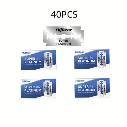 Classic Retro Stainless Razor Double Edge Razor Blades Men's Safety