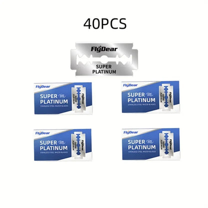 Classic Retro Stainless Razor Double Edge Razor Blades Men's Safety