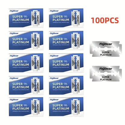 Classic Retro Stainless Razor Double Edge Razor Blades Men's Safety