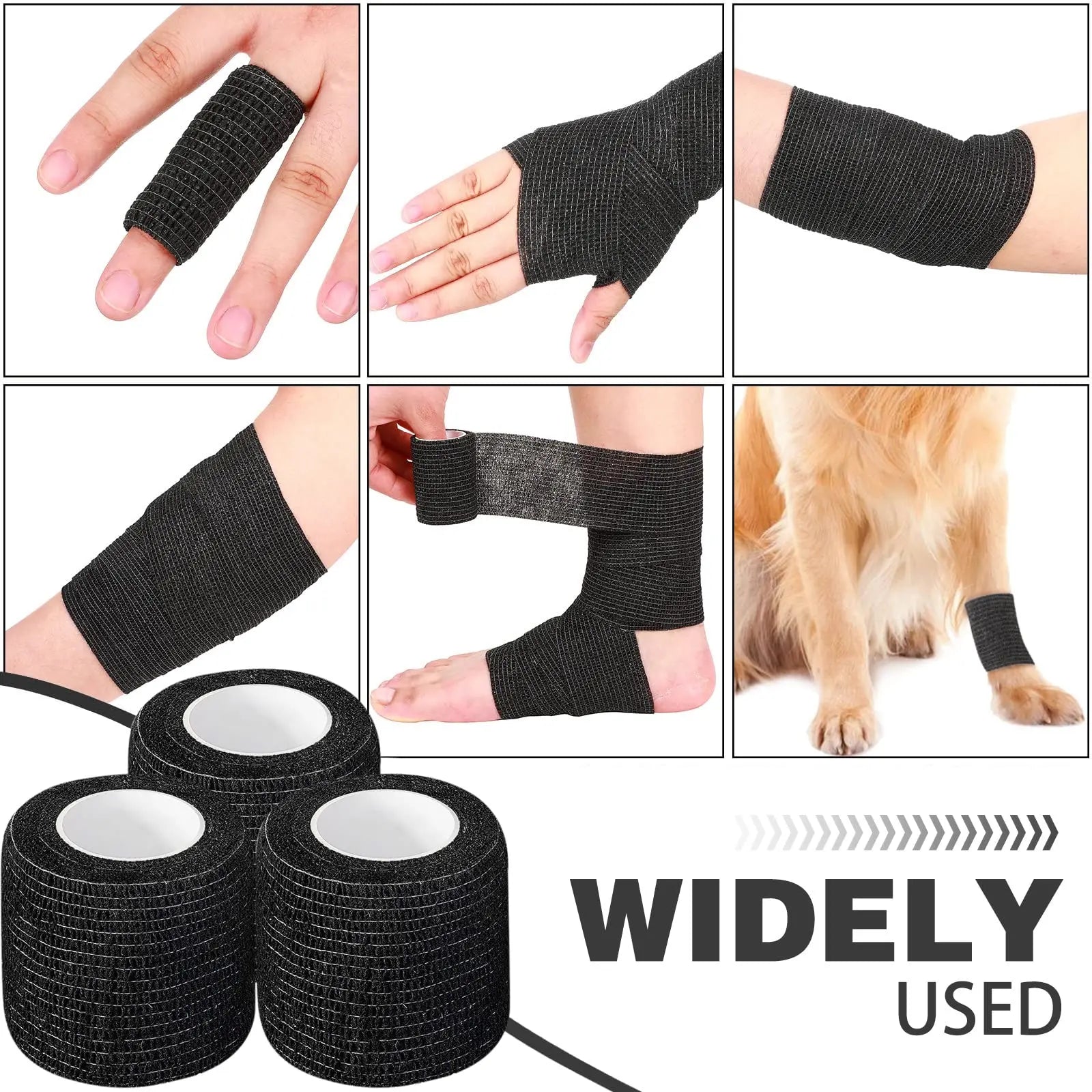 Factory Wholesale 6/12/24/48pcs Disposable Cohesive Tape Wrap Elastic