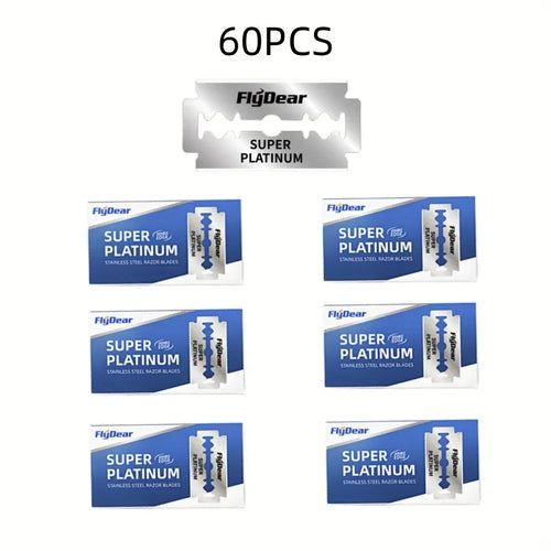 Classic Retro Stainless Razor Double Edge Razor Blades Men's Safety