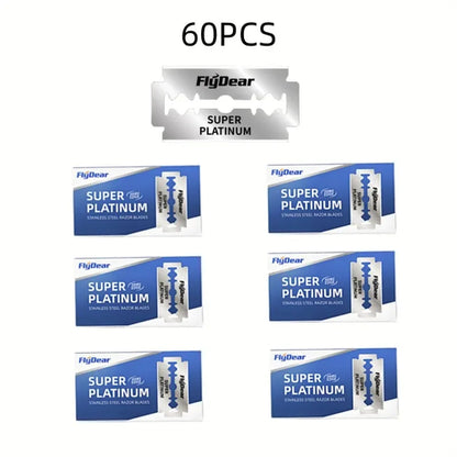 Classic Retro Stainless Razor Double Edge Razor Blades Men's Safety