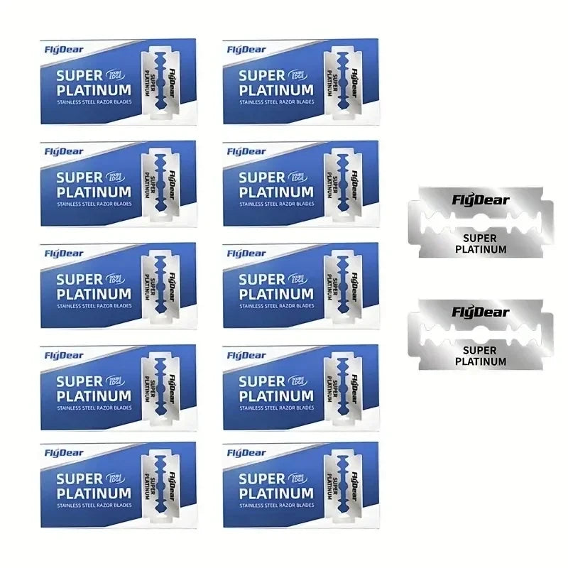 Classic Retro Stainless Razor Double Edge Razor Blades Men's Safety