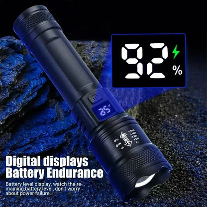 High Power Led Flashlight Self Defense Tools Usb Rechargeable