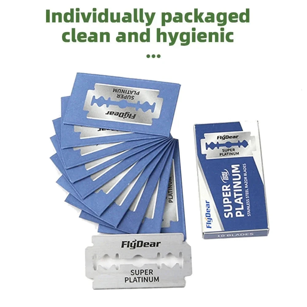 Classic Retro Stainless Razor Double Edge Razor Blades Men's Safety