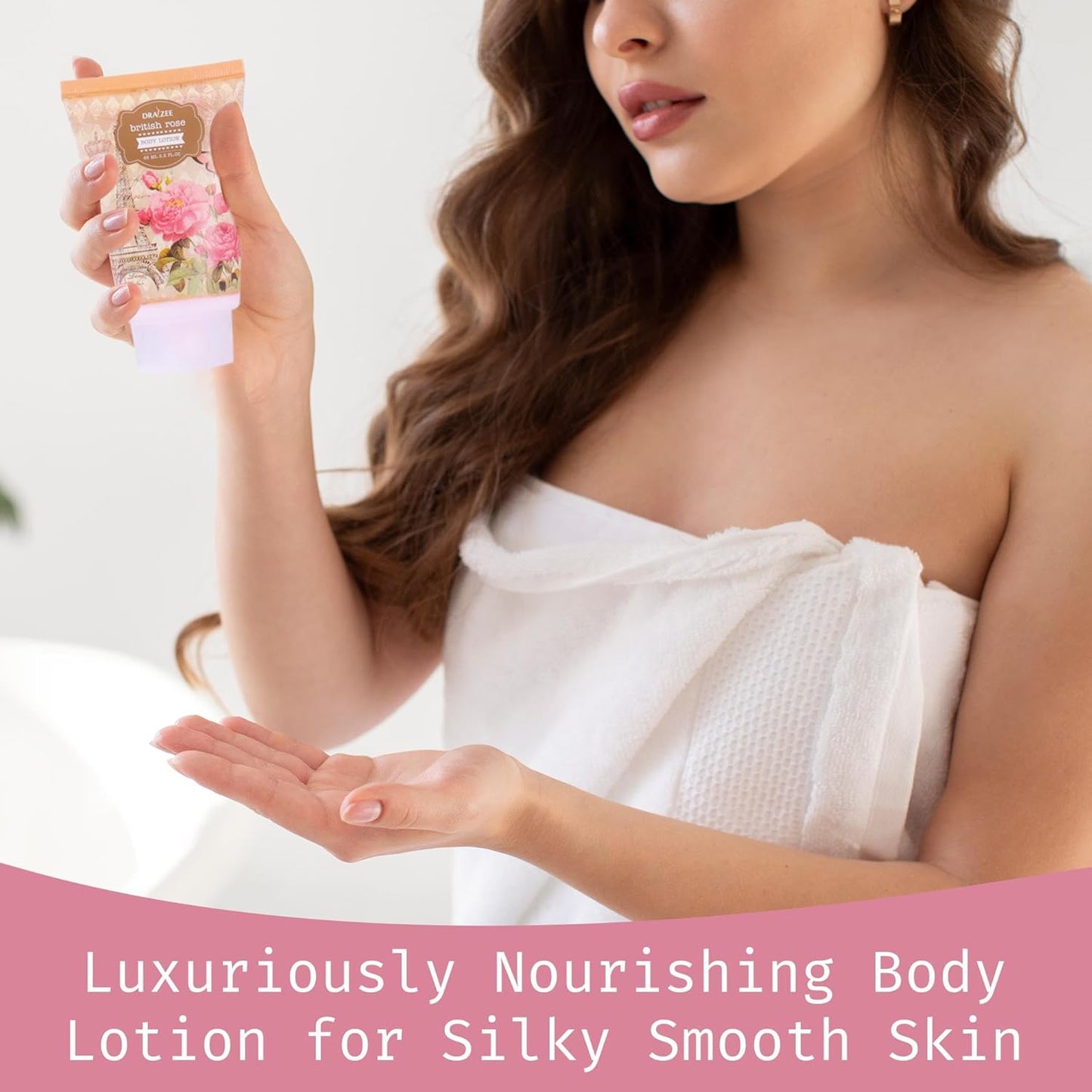 Luxury Spa Gifts for Women – 8 Pc Rose Scented Bath and Body Set with Bubble Bath, Lotion & More – Luxury Self Care Kit for Wife, Mom, Girlfriend, Birthday Gifts for Women by