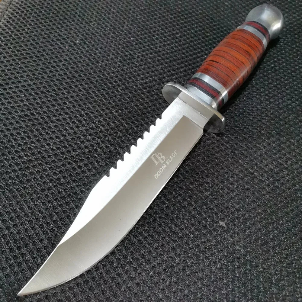 Premium Combo Set: 10.43" Fixed Blade & 8.39" Folding Knife - For Outdoor Adventures, Camping, Hunting & Survival