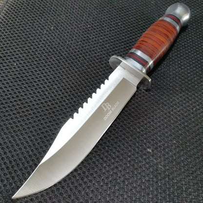 Premium Combo Set: 10.43" Fixed Blade & 8.39" Folding Knife - For Outdoor Adventures, Camping, Hunting & Survival