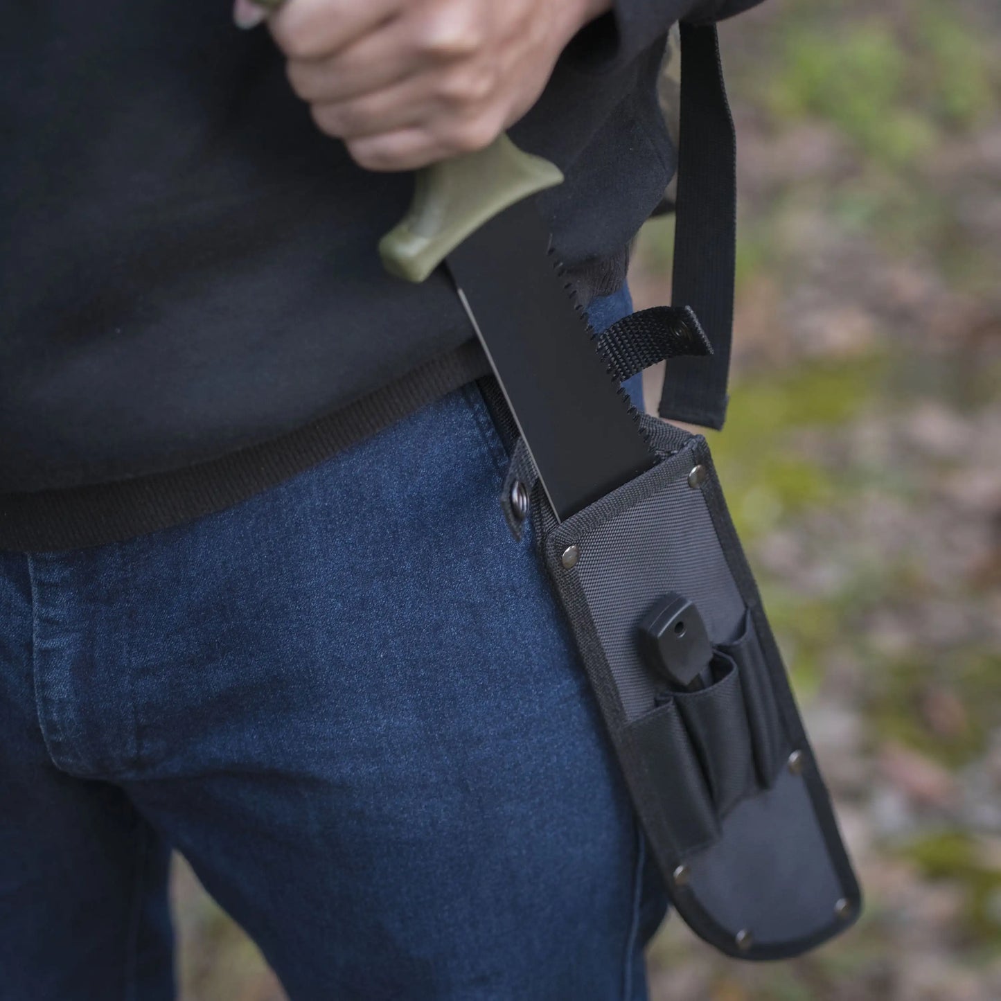 10" Machete with Saw Teeth, Fire Starter