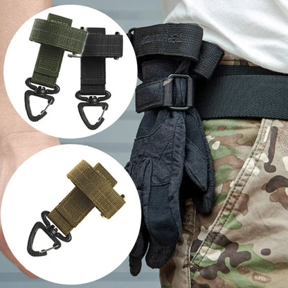 Outdoor Tactical Multi-Purpose Nylon Hook Gloves Safety Clip Climbing Rope Camping Hanging Buck for Outdoor Camping