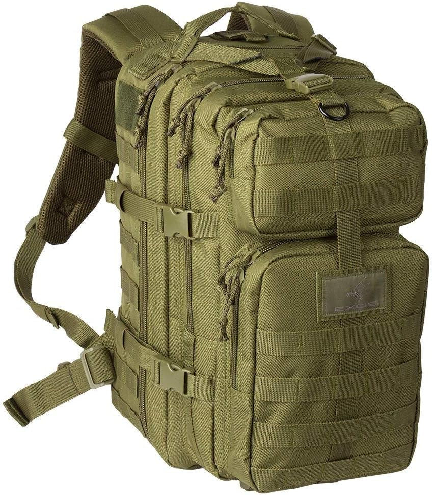 Bravo Backpack - Large Military Hiking Backpack 34L - Waterproof Heavy-Duty Molle Hunting Bag for Men - Tactical Rucksack Daypack - Hydration Pack Compatible for Running, Cycling - (Olive Drab)