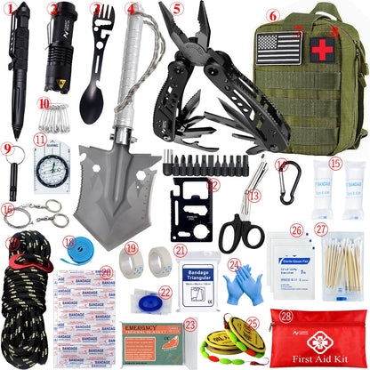 Car Survival First Aid Kit Full Set Molle Outdoor Gear Emergency Kits Camping Hiking Trauma Bag First Aid Kit Outdoor IFAK Edc