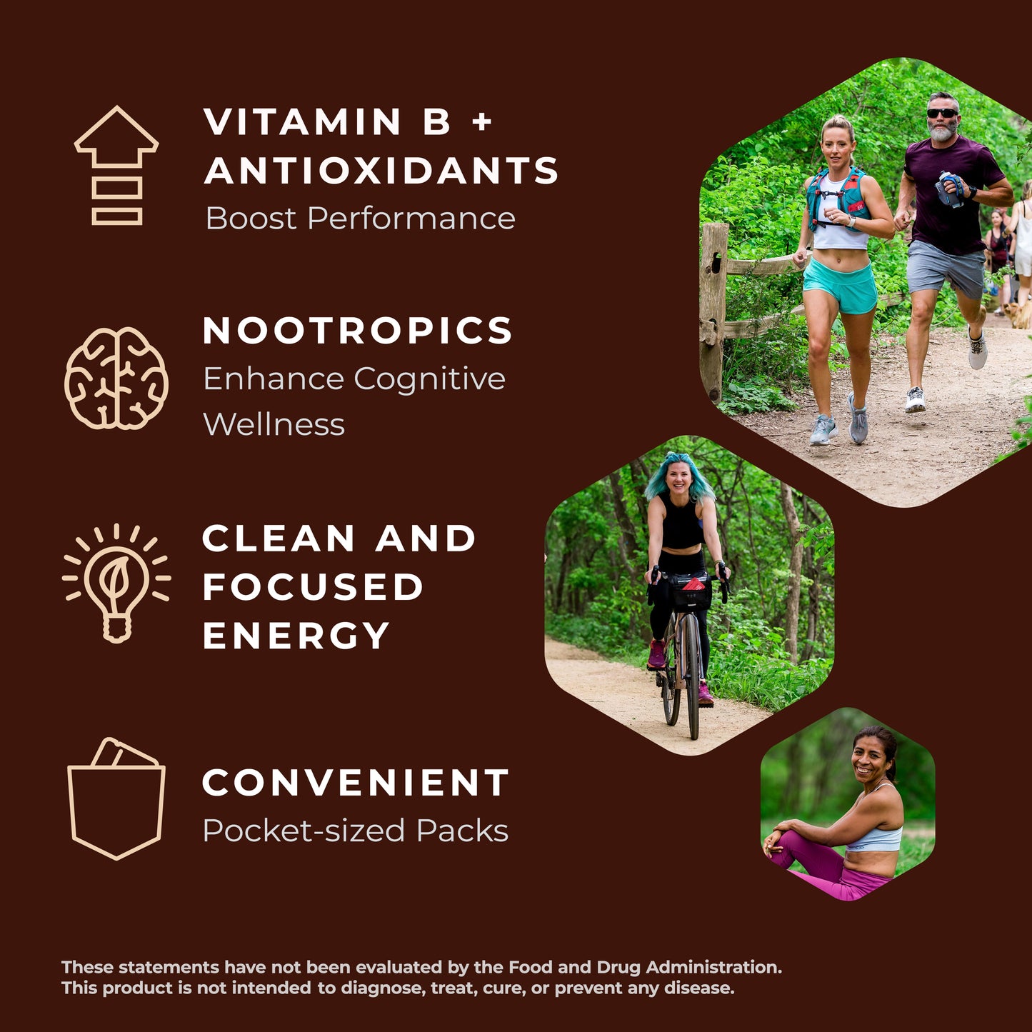 Mocca Shots Energy Gummies with Caffeine Dutch Chocolate 12 Packs