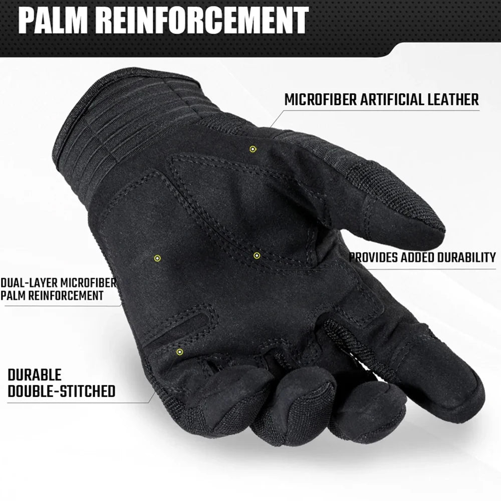 Touch Screen Tactical Gloves Outdoor Cycling Sports Hiking Camping Hunting Airsoft Combat Bicycle Hard Shell Anti-skid Gear Men
