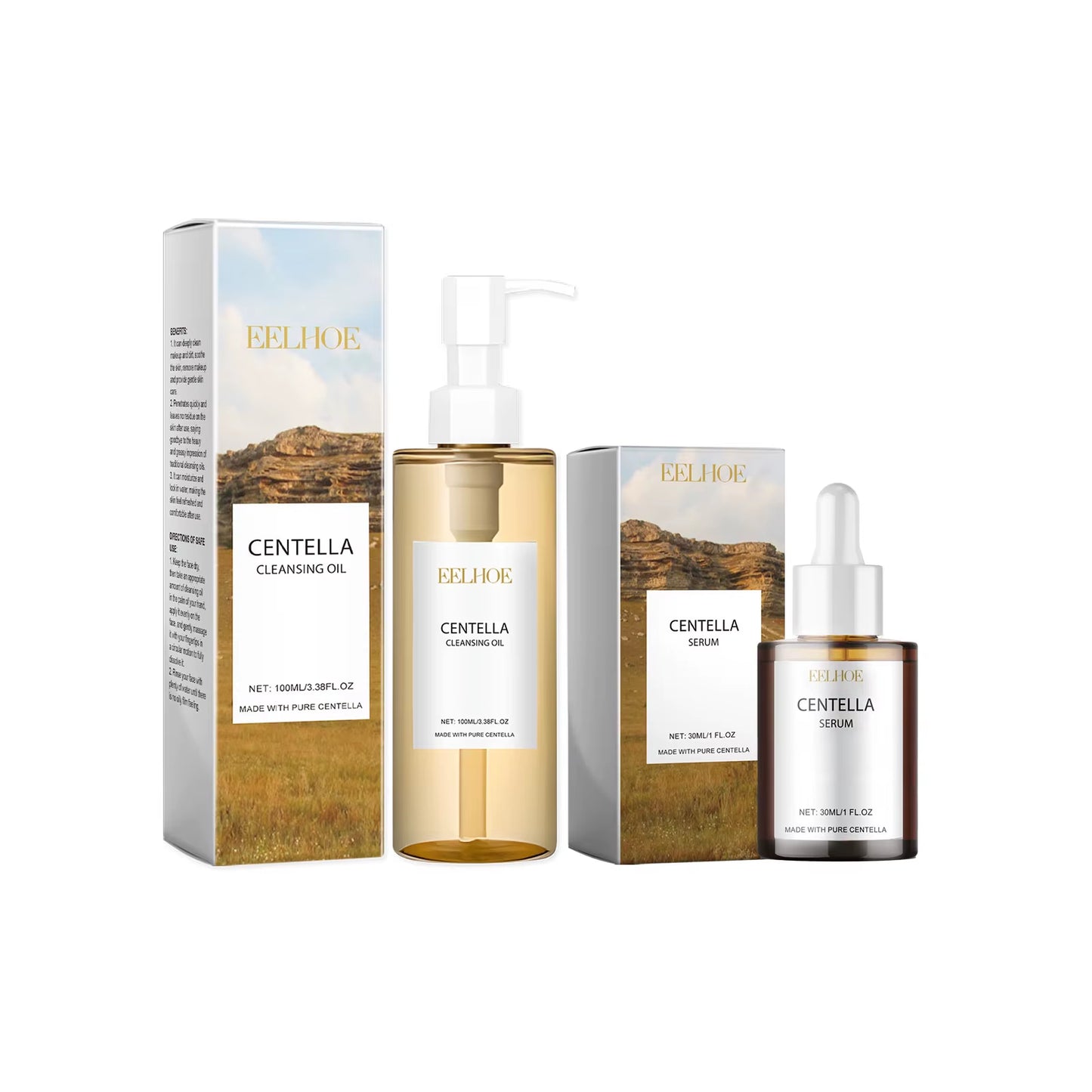 Centella Cleansing Oil Facial Makeup Remover Clean Nose Pores Rejuvenation Face Repair Skin Smooth Hydrating Face Centella Serum