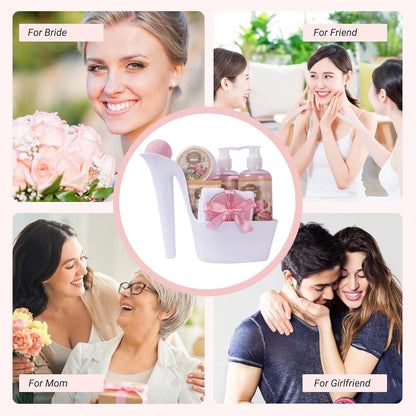 Luxury Spa Gifts for Women – 8 Pc Rose Scented Bath and Body Set with Bubble Bath, Lotion & More – Luxury Self Care Kit for Wife, Mom, Girlfriend, Birthday Gifts for Women by